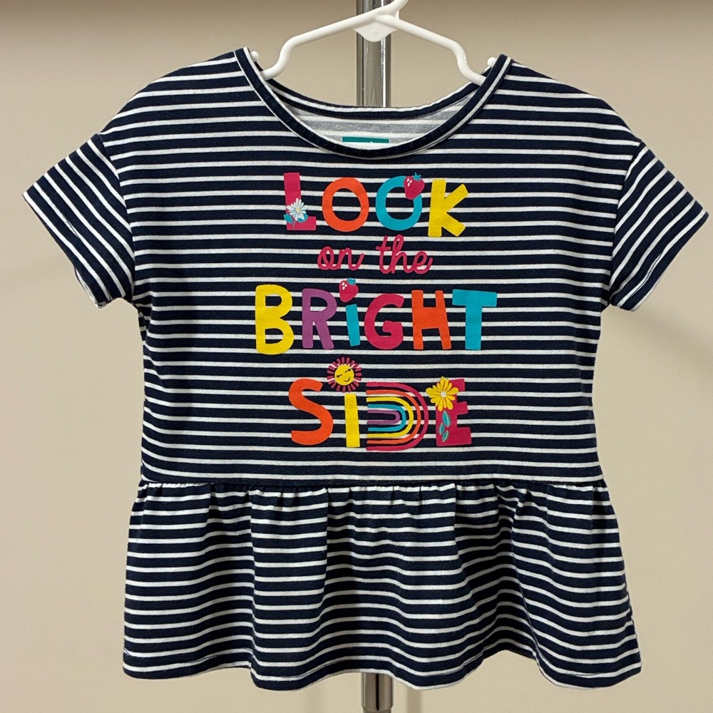 Garanimals 365Kids Girls’ Navy and White Striped Tee Dress